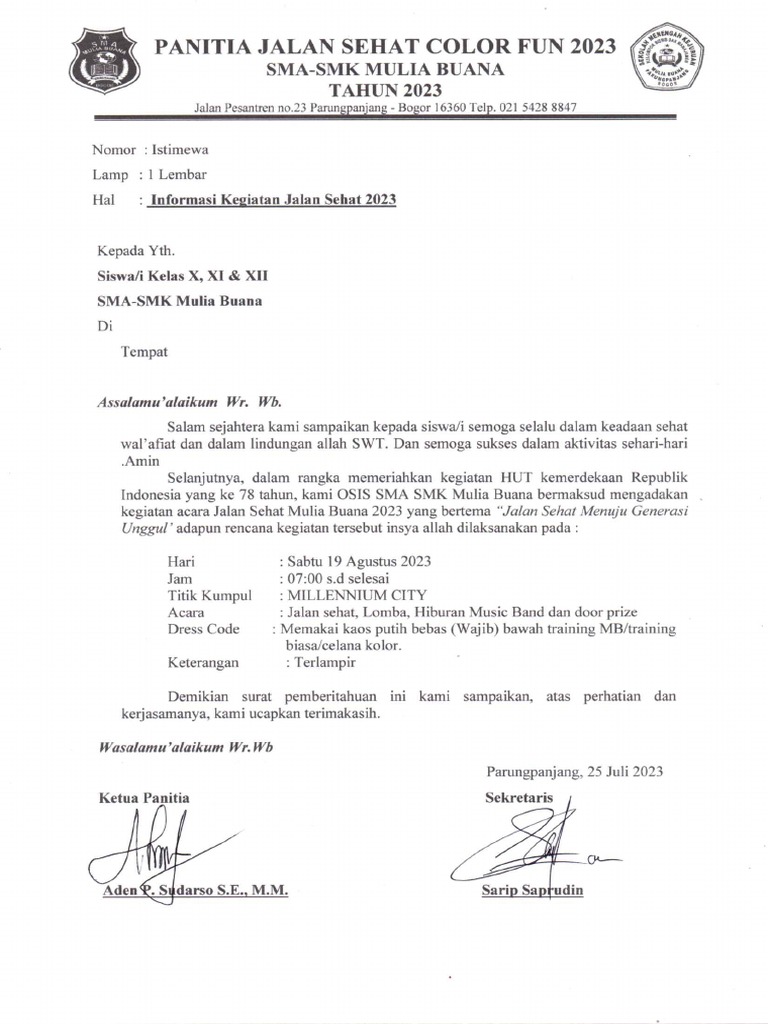 Surat Jalan Sehat02 | PDF