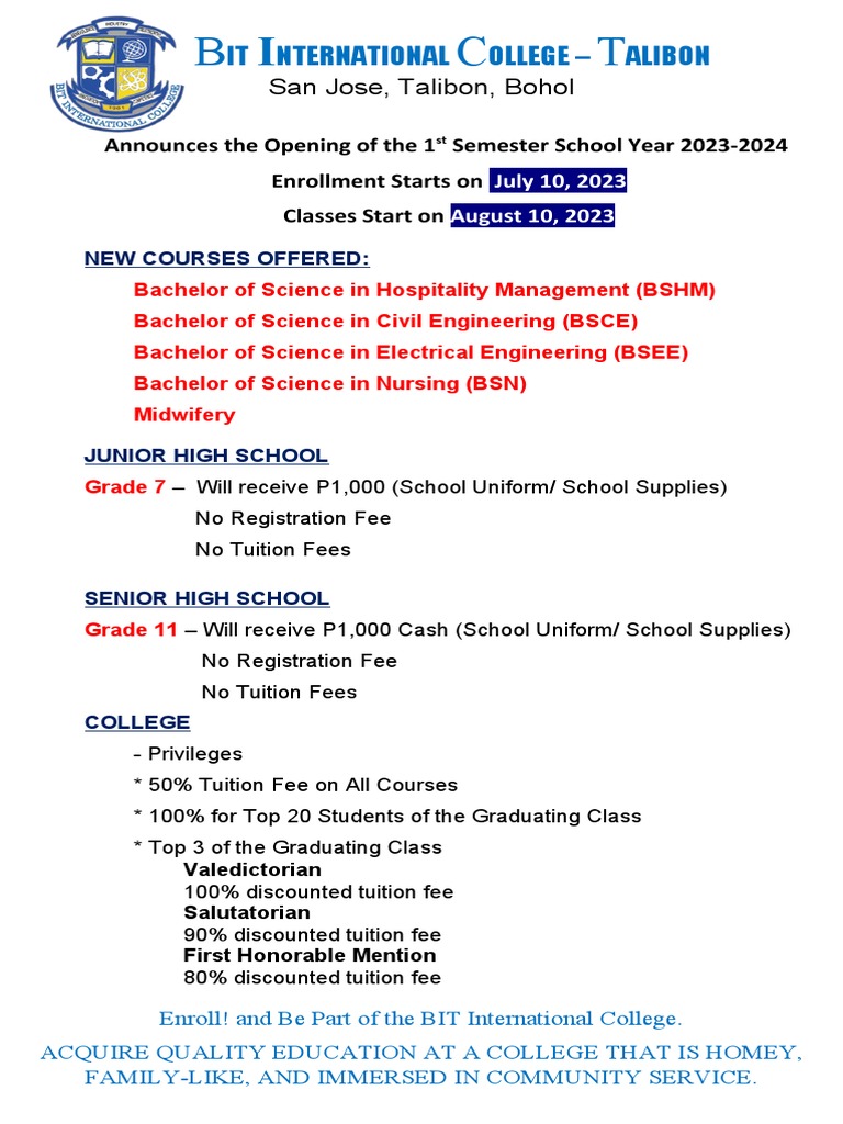Course Offered 2023-2024 | PDF