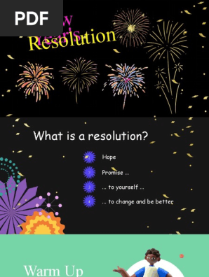 New Year's Resolution - PPT