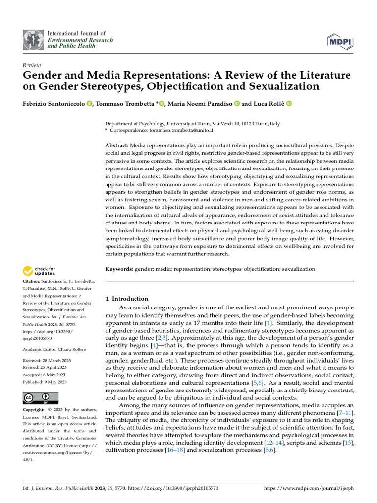 Genderand Media Representations | PDF | Sexism | Gender