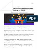 11 Best Affiliate Platforms and Networks Compared (2023)