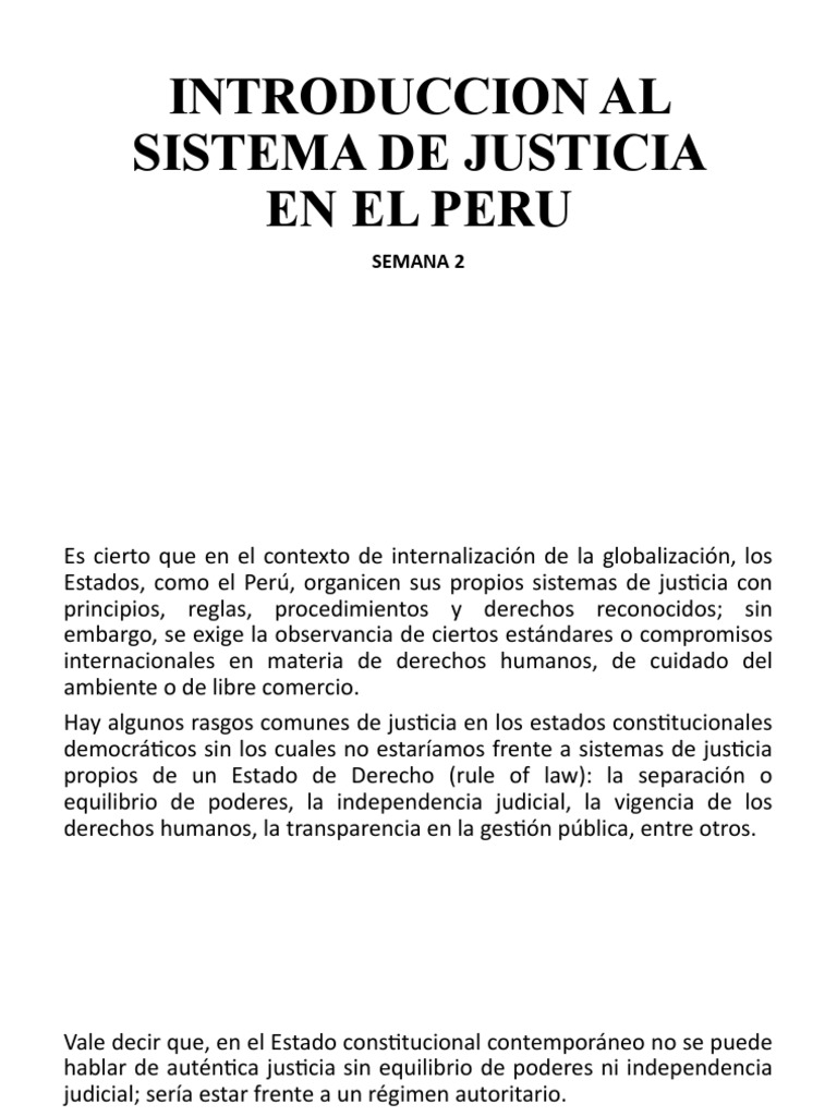 Sistema de Justicia en el Perú: Claves y Estructura | PDF | Fiscal ...