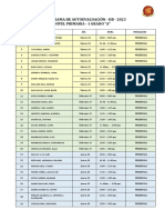 Cronograma de Autoevaluación - Iib - 2023 Nivel Primaria - 1 Grado "A"