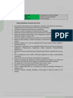 Descripción de Puesto - Coordinador Centro Evaluador - Esic