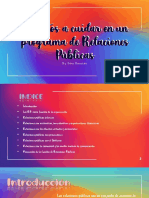 Aspectos A Cuidar en Un Programa de Relaciones Públicas