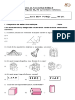 Prueba Unidad 3 2018