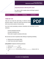 Indefinite Compound Pronouns With The Prefix Some