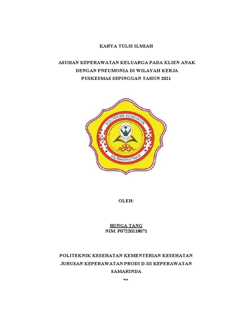 Asuhan Keperawatan Anak Pneumonia | PDF | Kesehatan Holistik | Sains ...