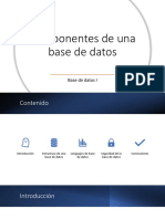 Componentes de Una Base de Datos