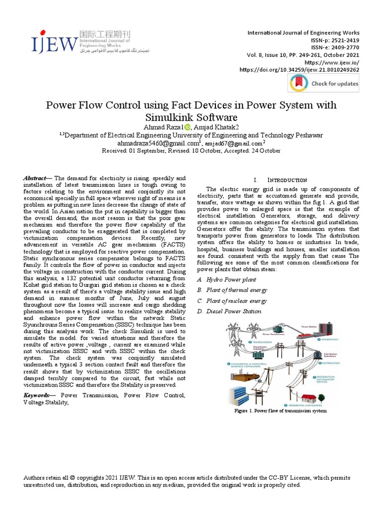 Power Flow Control Using Fact Devices in Power System With Simulink ...