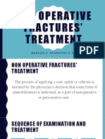 Non Operative Fractures' Treatment