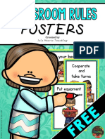 FREE - Classroom Rules Posters (Editable Text)