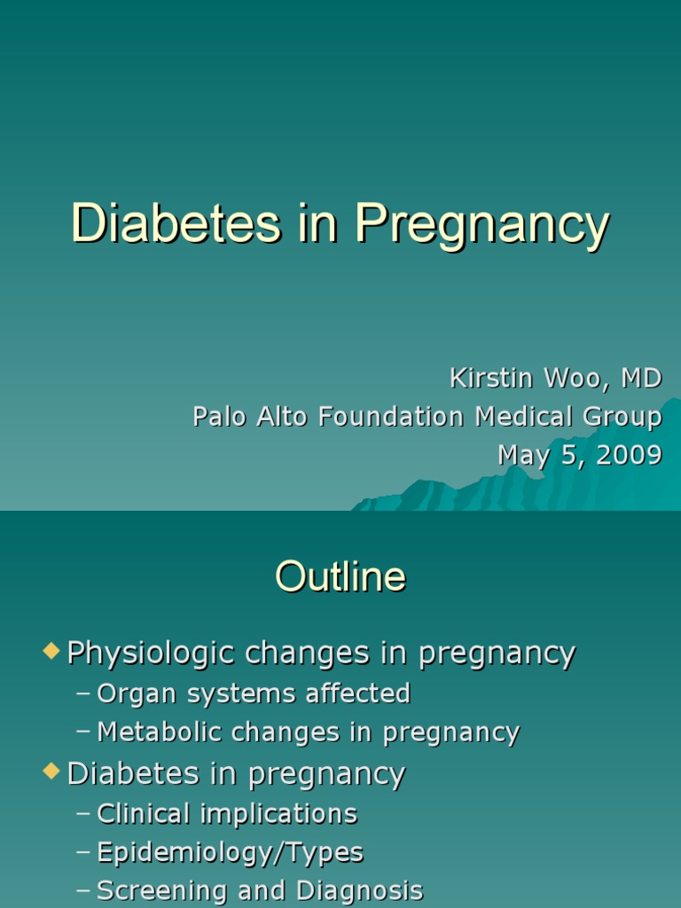 Diabetes Pregnancy PDF