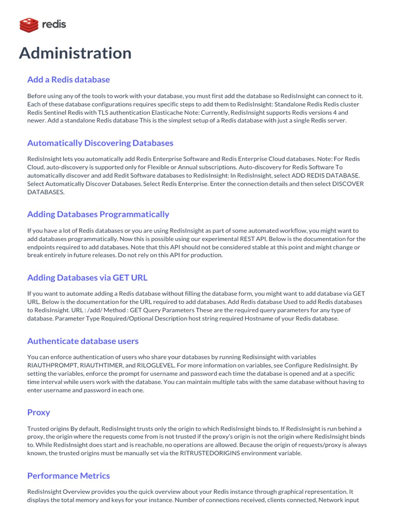 Getting Started with RedisInsight | PDF | Business | Computers