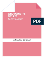 Who Owns The Future by Jaron Lanier Worksheet