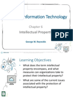 Lecture 5 Intellectual Property - Ethics Chapter 6 Reynolds