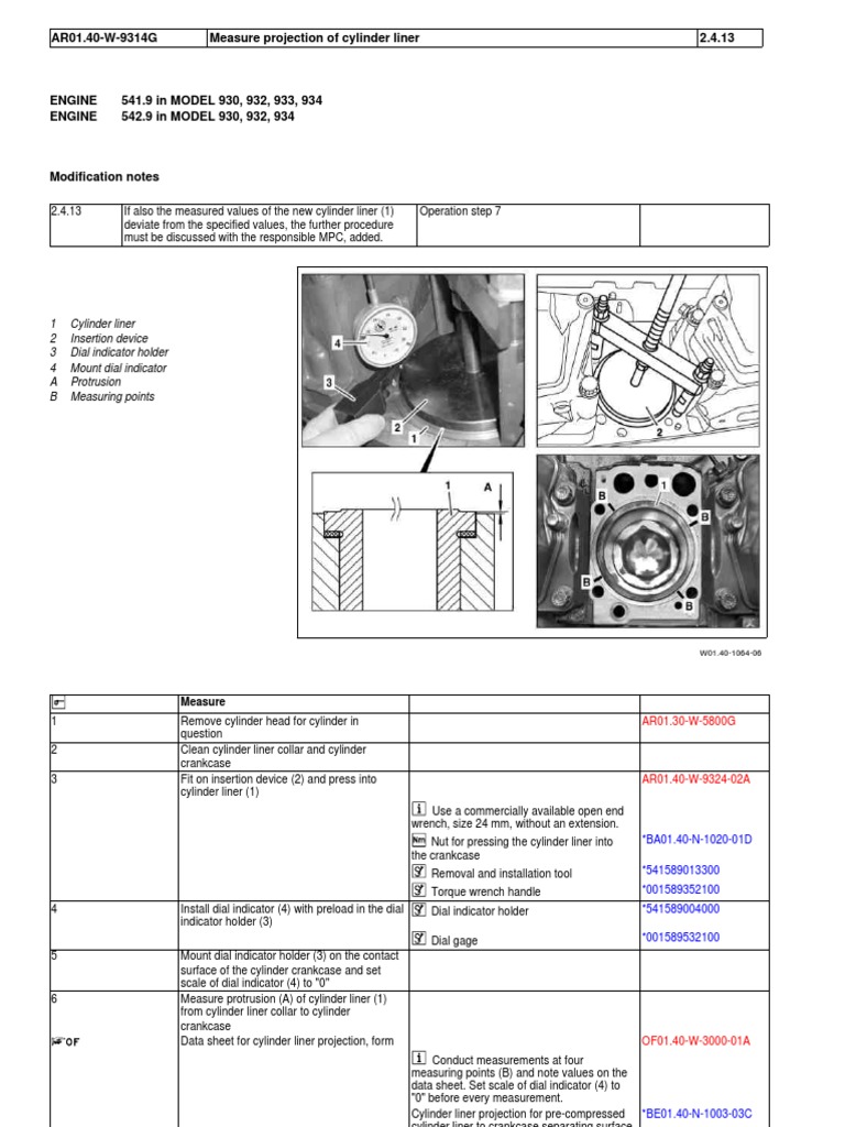 Measure Projection of Cylinder Liner PDF Cylinder (Engine) Machines