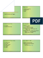 Stored Procedures and Triggers