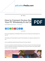 Applicationpedia How To Connect Oculus Quest 2