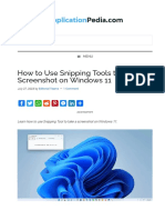 Applicationpedia - Snipping Tools To Take A Screenshot On Windows