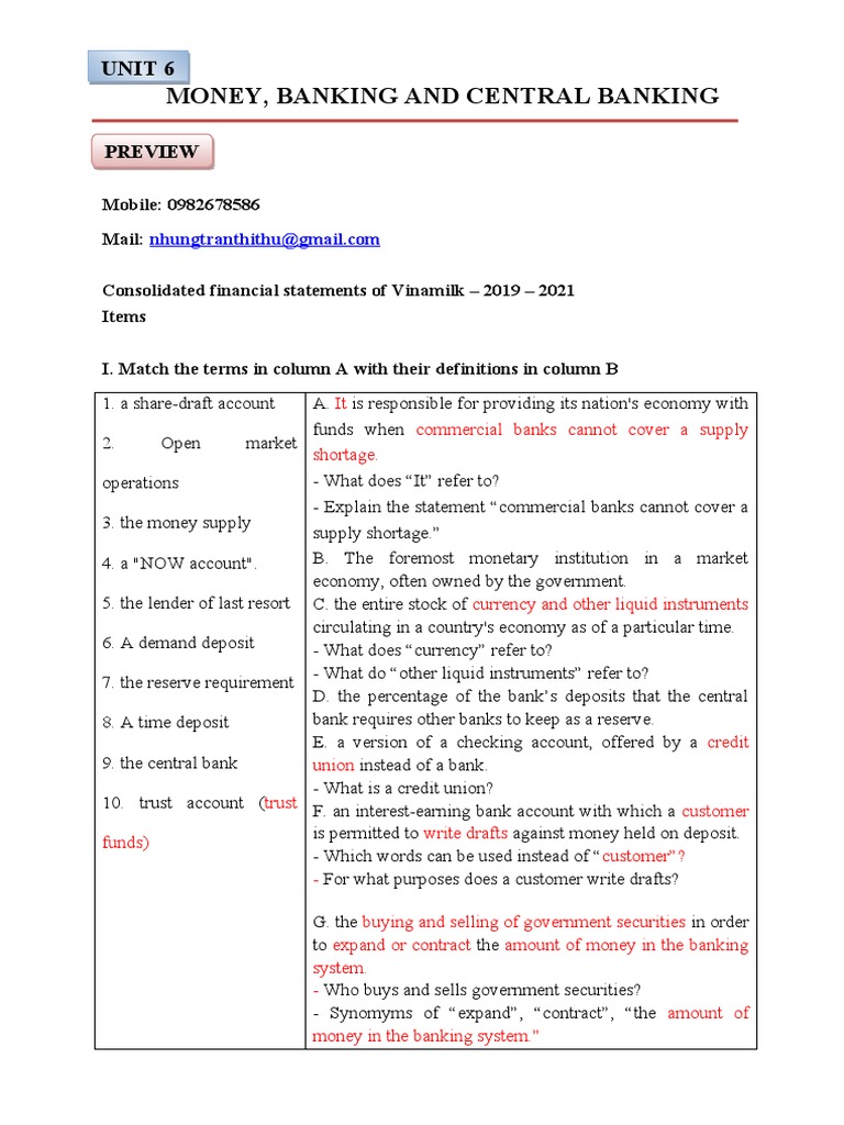 UNIT6MONEYANDBANKING PDF