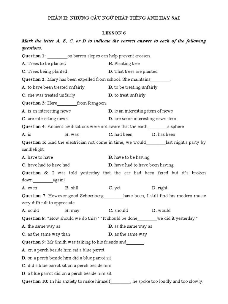 Lesson 6 | PDF