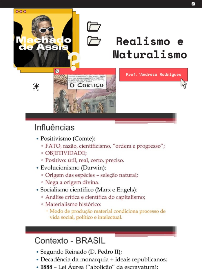 Realismo E Naturalismo Pdf : Avaliação de Literatura – IHSU