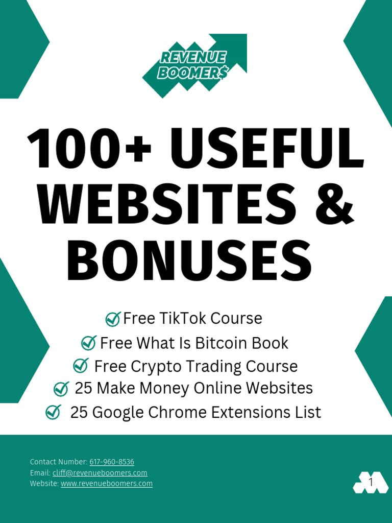 100+ Useful Websites & Bonuses | PDF | Cryptocurrency | Bitcoin