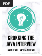 Grokking Java Interview Sample