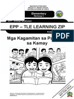 Epp - Tle Learning Zip Pag-Aalaga NG Sariling Kasuotan Epp - Tle Learning Zip Mga Kagamitan Sa Pananahi Sa Kamay