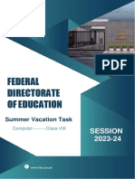 Federal Directorate of Education: Session 2023-24