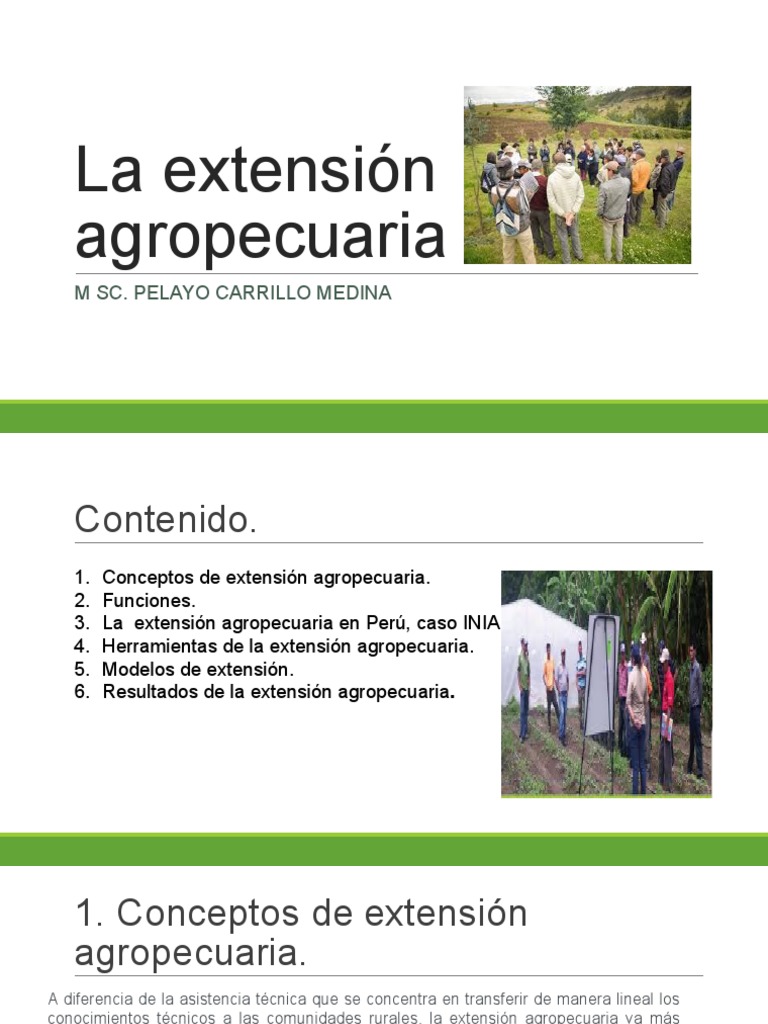 Extension Agropecuaria | PDF