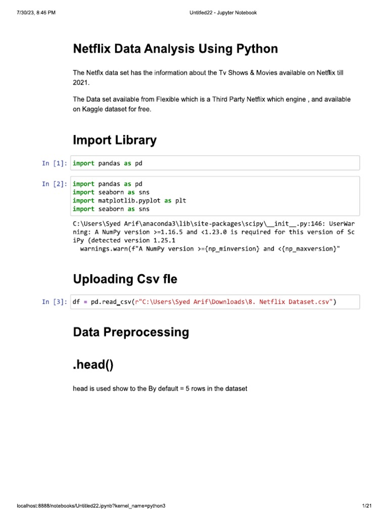 Netflix Data Analysis Using Python | PDF