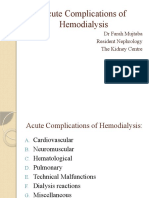 Acute Complications of Hemodialysis