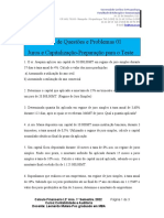 Ficha de Questões e Problemas - 01