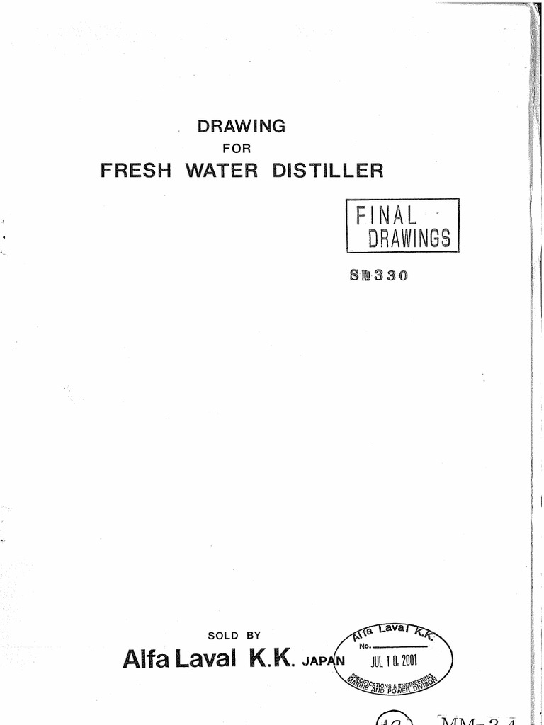 Mm24 Final Drawing & Instruction Book For Fresh Water Distiller PDF
