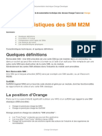 Caracteristiques Des SIM M2M