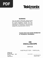 Sony Tektronix 335 Service