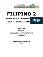 FILIPINO 2 Modyul 1