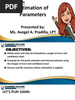 Estimation of Parameters (Part 1)