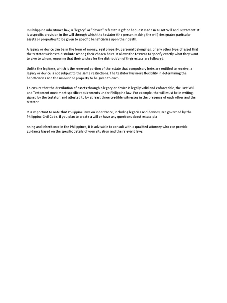 Legacy or Device PDF