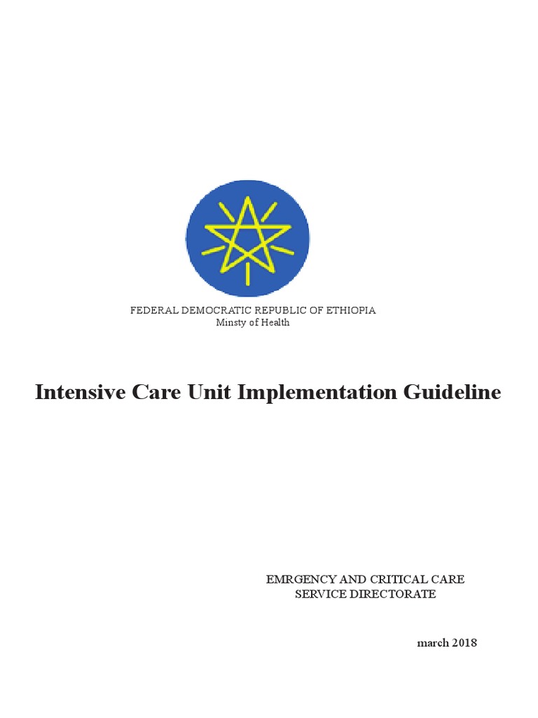 Ethiopia ICU Implementation Guidelines | PDF | Intensive Care Medicine ...
