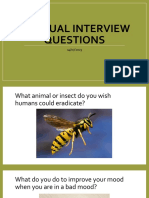 Unusual Interview Questions 03.07