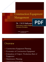 Construction Equipment Management