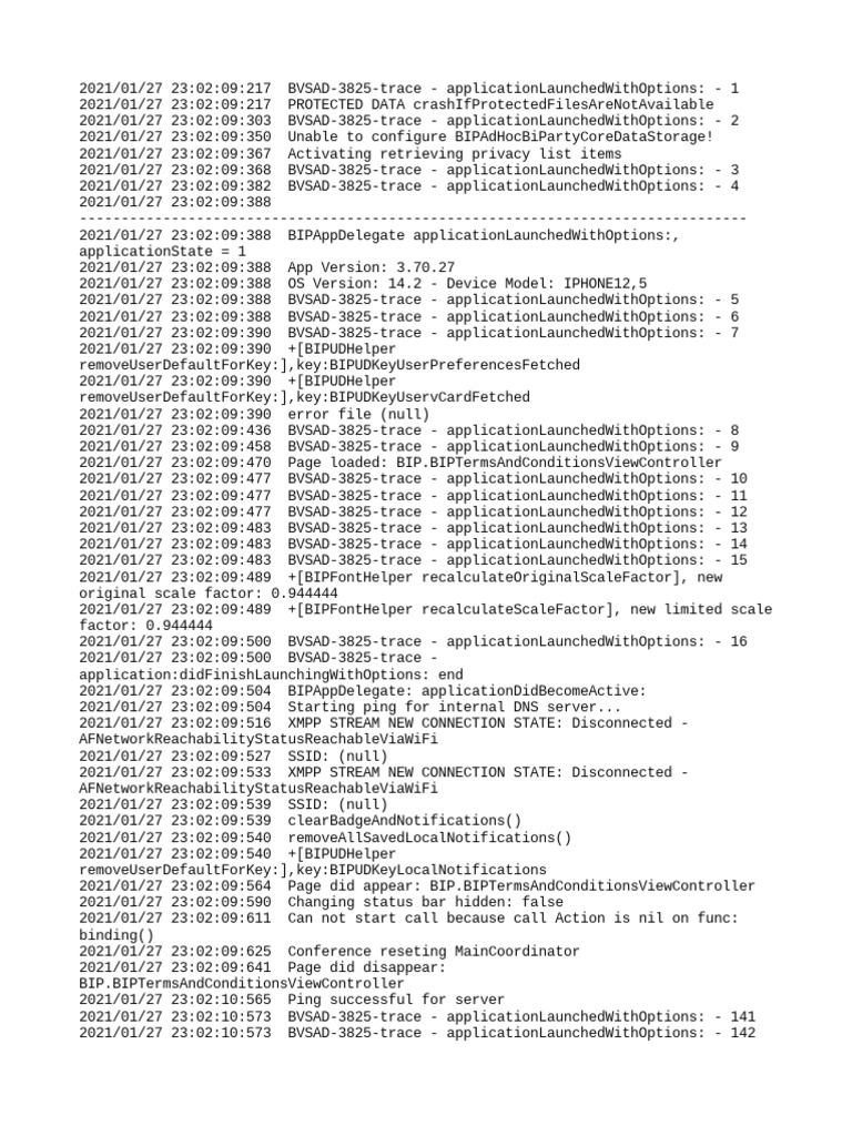 Application Logs | PDF