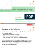 Normalization of Payments