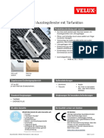 Velux Produktdatenblatt Ausstiegsfenster Tuer GXL