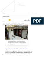 DPS É Obrigatório No Padrão de Entrada Com Sistema Fotovoltaico