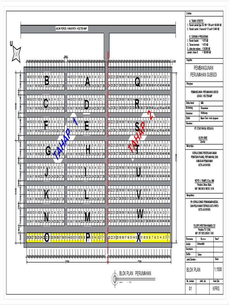 BLOK PLAN 250X400 M (Revisi Nomor) | PDF