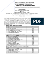 Pengumuman Penilaian Rekam Jejak 2023